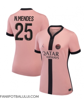 Paris Saint-Germain Nuno Mendes #25 Tricou Fotbal Replică 2024-25 Femei Treilea